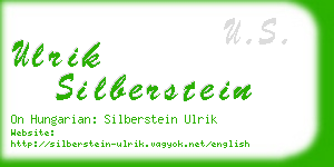ulrik silberstein business card